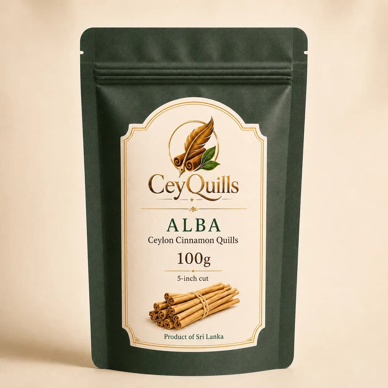 Alba Ceylon Cinnamon Quills — 100g Resealable Pouch mobile view 1