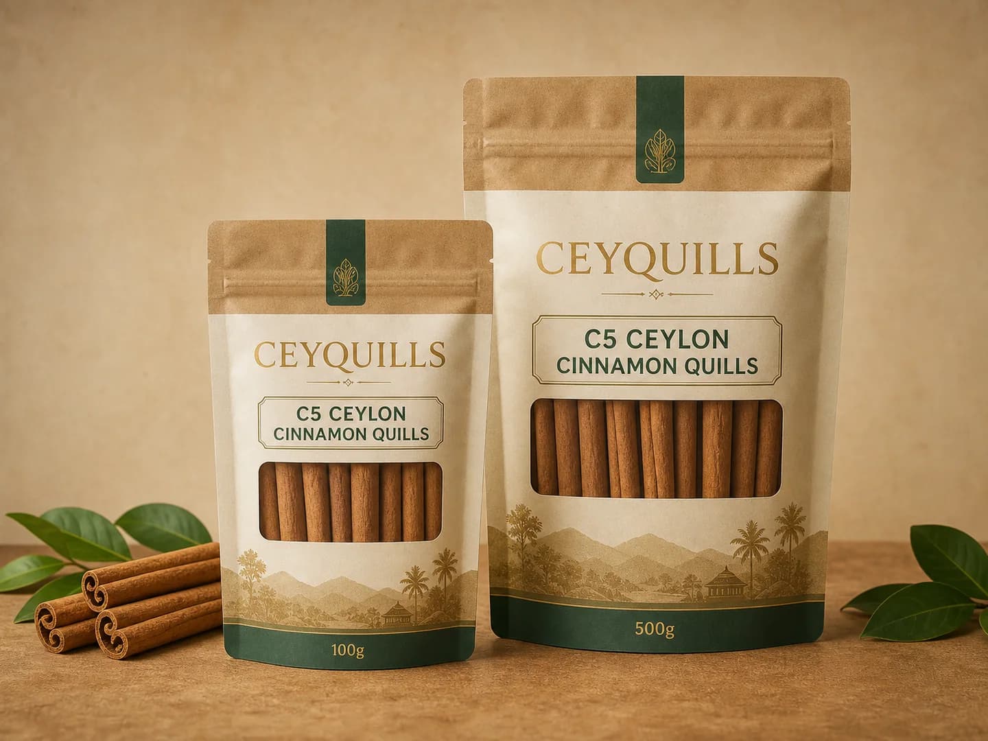 C5 Ceylon Cinnamon Quills retail packaging